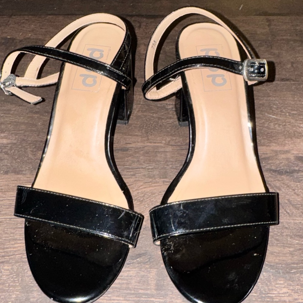 Rafaella Black Patent Heels